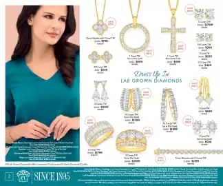 Angus & Coote catalogue Page 2: 1½ Carats TW Set in 10ct Gold €1.599,00, 3 Carats TW Set in 10ct Gold €2.999,00