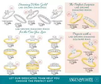 Angus & Coote catalogue Page 3: 1% Carats TW Set in 14ct Gold €2.499,00