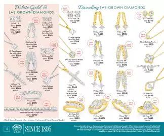 Angus & Coote catalogue Page 4: 1/2 Carat TW Set in 10ct Gold €699,00, 1½ Carats TW €999,50