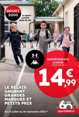 Sport 2000 (valable jusqu'au 20-09)