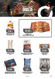 Volantino Scelgo Pagina 25: Monti tranci di filetti di baccalà €24,50, SCAMPI 21/30 €16,90