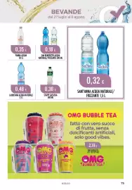 Volantino Scelgo Pagina 75: Sant'Anna Acqua Naturale/Frizzante €0,32, LAURETANA ACQUA NATURALE €0,48