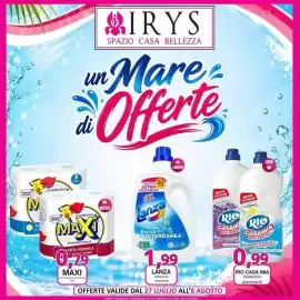 Volantino Irys Pagina 1: MAXI Carta igienica €0,79, RIO CASAMIA Detersivo pavimenti €0,99