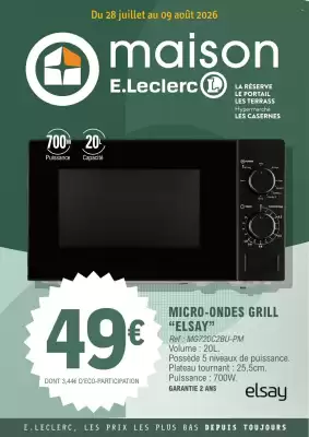 E.Leclerc (valable jusqu'au 9-08)