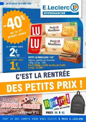E.Leclerc (valable jusqu'au 9-08)