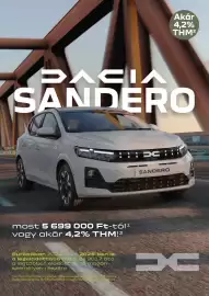 Dacia akciós újság | Sandero Oldal 1