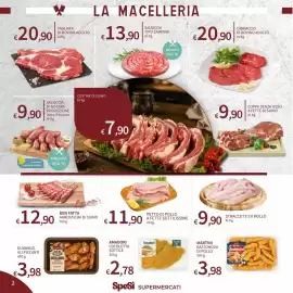 Volantino SpeSì Pagina 2: Petto di pollo a fette sottilissime €11,90, Ben Fatta arrosticini di suino €12,90