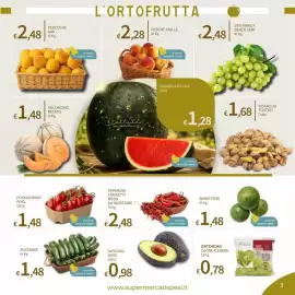 Volantino SpeSì Pagina 3: Avocado Hass €0,98, Peperoni cornetti rossi da inserire €2,48