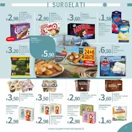 Volantino SpeSì Pagina 7: Sammontana cono cinque stelle Amarena €2,98, Motta Coppa del Nonno con chicchi di caffè €2,80
