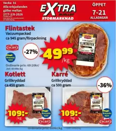 Extra Mjällby Stormarknad reklamblad vecka 31 Sida 3