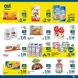 Volantino Qui Discount Pagina 6: Fette biscottate malto d'orzo €1,19, Latte P.S. microfiltrato Sterilgarda €4,79