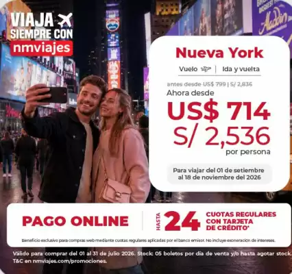 Nuevo Mundo Viajes (válido hasta 2-08)