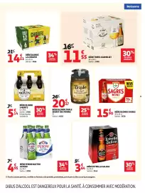 Catalogue Auchan Direct page 9: 3 MONTS BIÈRE BLONDE €5,14, Tripel Karmeliet €11,55