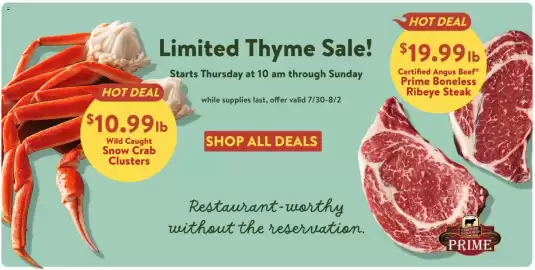 Fresh Thyme weekly ad week 31 Page 1