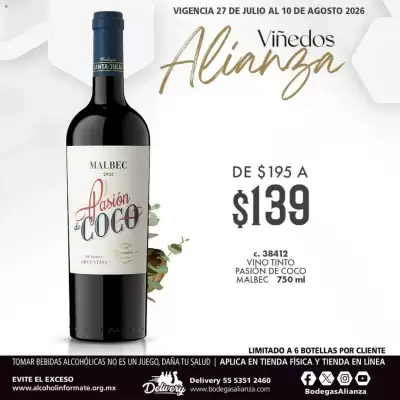 Bodegas Alianza (válido hasta 10-08)