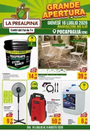 Volantino La Prealpina Pagina 1: Set Bistrot €39,95, Idropittura murale traspirante extra bianco €14,95