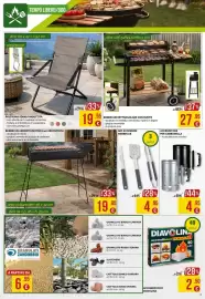 Volantino La Prealpina Pagina 19: Barbecue rettangolare con ruote €27,95, Poltrona sdraio imbottita €19,95