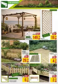 Volantino La Prealpina Pagina 21: Recinzione in legno impregnato €2,95, Pavimento - in legno impregnato €4,95