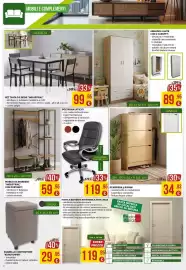 Volantino La Prealpina Pagina 8: Set tavolo e sedie "Industrial" Quercia €99,95, Armadio 2 ante con 2 cassetti €89,95