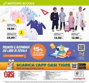 Volantino Oasi Pagina 32: GREMBIULI ASILO BIMBO/BIMBA €19,99, GREMBIULI ASILO BIMBO/BIMBA €12,99