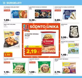 Volantino Oasi Pagina 12: Contorno Grigliato Consilia €1,99, Consilia Fish Burger di Merluzzo d'Alaska Panati €1,69