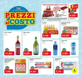 Volantino Oasi Pagina 3: Pannolini Pampers Progressi €24,99, Bitter Campari €11,89