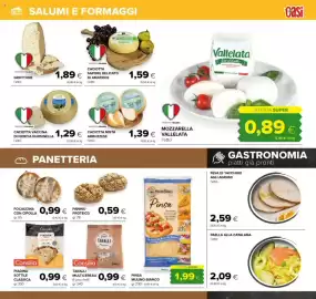 Volantino Oasi Pagina 9: Mozzarella Vallelata €0,89, Consilia Taralli Multicereali €0,99
