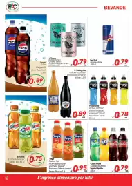Volantino Pac Cash&Carry Pagina 12: Powerade €0,78, Coca Cola Classica/zero/ Fanta/Sprite €0,79