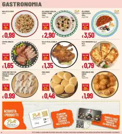 Volantino Famila Pagina 10: TRAMEZZINO PUNTA CON PROSCIUTTO CRUDO E FORMAGGIO €0,99, Galletto alla griglia €1,35