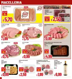 Volantino Famila Pagina 8: Salamella / Luganega Nostrana Gourmet €2,50, Grigliata mista di suino €0,89