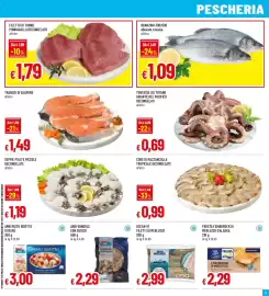 Volantino Famila Pagina 9: Trancio di Salmone €1,49, CODE DI MAZZANCOLLA TROPICALE DECONGELATE €0,99