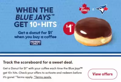 Tim Hortons flyer Page 1