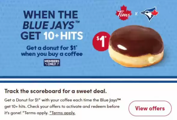 Tim Hortons (valid until 13-08)