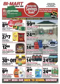 Bi-Mart weekly ad Page 1