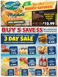 Sullivan's Foods weekly ad week 31 Page 1
