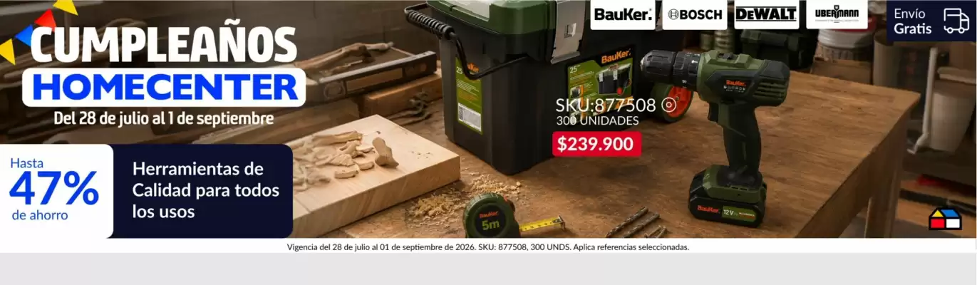 Catálogo Homecenter (válido hasta 1-09)