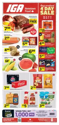 IGA flyer