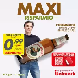 Volantino Italmark Pagina 1: Birra Moretti €0,99