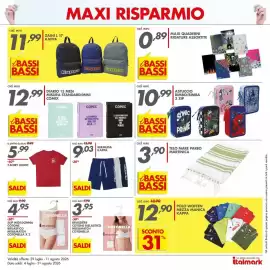 Volantino Italmark Pagina 20: Brassière cotone bielastico mix&match Cotonella €3,95, BERMUDA KAPPA €9,03