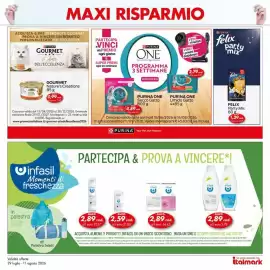 Volantino Italmark Pagina 34: FELIX Party Mix €1,39, Purina One Secco Gatto €4,89