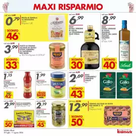 Volantino Italmark Pagina 4: Pesto Barilla Genovese €1,99, Antipasti Sott'olio Bella Contadina €2,19