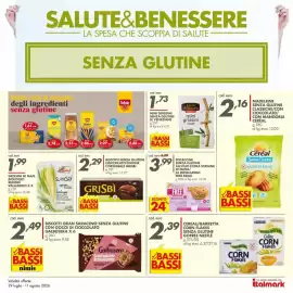 Volantino Italmark Pagina 9: Focaccine senza glutine all'olio extra vergine di oliva/al rosmarino Free Bauli €3,99