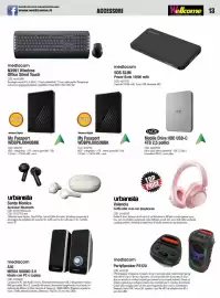 Volantino Wellcome Pagina 13: Western Digital My Passport WDBPKJ0050BBK, Urbanista Valencia Cuffie ANC over-ear pieghevole