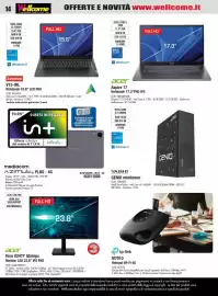 Volantino Wellcome Pagina 14: Mediacom AZIMUT4 PLUS - 4G €71,91, Acer Vero V247Y Gbmipx Monitor LED 23.8" IPS FHD
