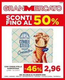 Volantino Gran mercato Pagina 1: Coni Cinque Stelle Sammontana €2,96