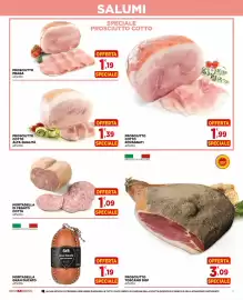 Volantino Gran mercato Pagina 3: Prosciutto cotto alta qualità €1,39, Prosciutto Toscano DOP €3,09