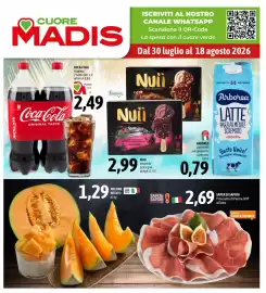 Volantino Madis Pagina 1: Coca-Cola Original Taste €2,49, Arborea Latte UHT parzialmente scremato €0,79