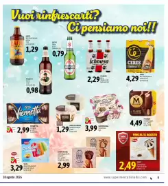 Volantino Madis Pagina 5: Saper di sapori Gelato assortito €1,29, Ichnusa Birra €2,29
