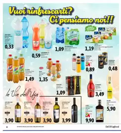 Volantino Madis Pagina 6: San Benedetto Acqua Frizzante/Naturale €1,09, Santal dolce di natura €1,19