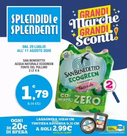 Volantino Splendidi e Splendenti Pagina 1: San Benedetto Acqua Naturale Ecogreen €1,79